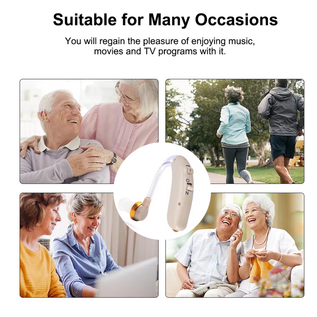 F-138D Hearing Aids Sound Amplifier Battery Powered In Ear Hearing Enhancement Device Sound