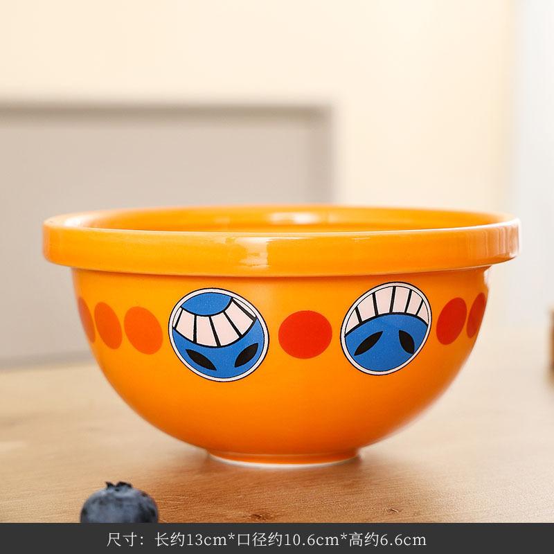 

Anime One Piece Luffy Straw Hat Bowl Cartoon Household Ceramic Cup Ramen Bowl Tableware Dessert Soup Bowl Noodle Bowl Storage cartoon straw hat planter c