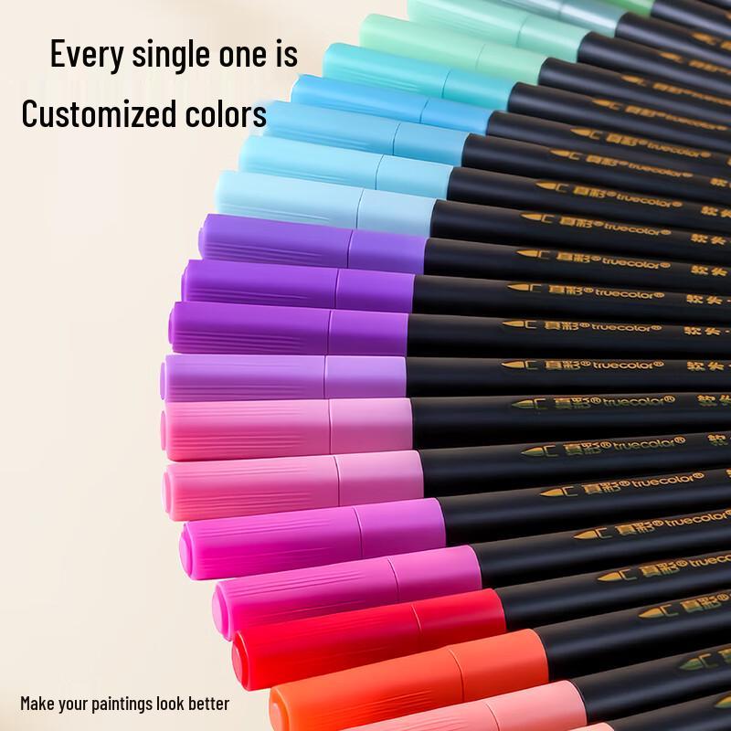 TRUECOLOR Soft-Tip Acrylic Marker Pens