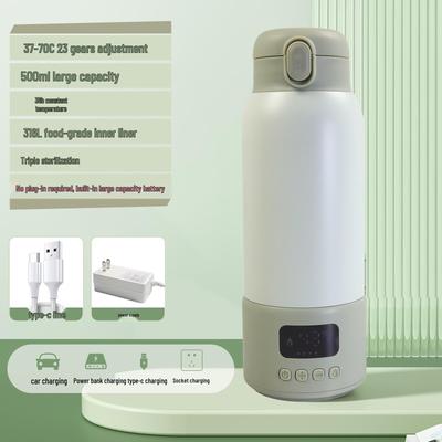 Automatische Baby-Milchwärmer mit großem Fassungsvermögen - Tragbarer Wasserkocher mit konstanter Temperatur zum Erwärmen von Muttermilch