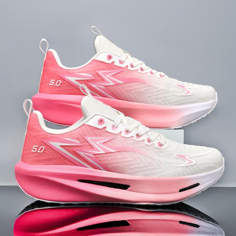 Foreign Trade Carbon Board Running Shoes 2025 New Autumn Breathable Professional Racing Marathon Running Shoes Men's and Women's Shock Absorption