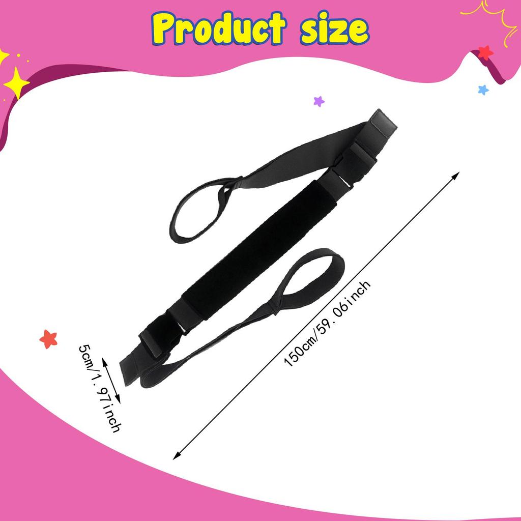 Premium Adjustable Yoga Stretch Band Elastic Stretcher Belt for Pilates Ballet Dance Home Gym Fitness