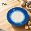 Piatto Piano Piccolo Piatto Grattugia Aglio in Ceramica, Strumento Manuale da Cucina per Grattugiare Zenzero Spezie, Schiacciapatate Cipolla Antiaderente Grattugia Frutta Verdura,