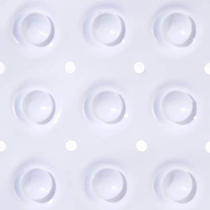 5five - tapis anti-dérapant 50x50cm blanc