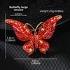 Vintage Crystal Diamond Butterfly Brooch Women's Premium Sense Animal Insect Brooch Clothing Accessories Eco-Friendly Brooch