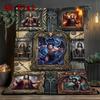 Dark Fantasy Portraits 2D Flat Pattern Flannel Blanket, High Quality All Seasons, Home Decor, Warmth and Comfort, Perfect for Christmas Gifts.
