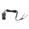 Motorcycle Charger QC3.0 Dual USB Waterproof Power Supply Adapter with Voltmeter On Off Switch