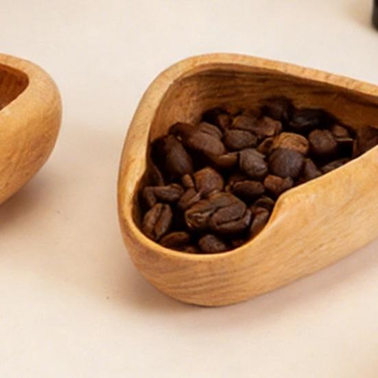 Vassoio Dosatore Caffè, Contenitore in Legno Antistatico per Chicchi con Cucchiaino, Raccoglitore Polvere per Espresso, Strumento da Cucina per Caffetteria Casalinga, Ristorante, Panetteria
