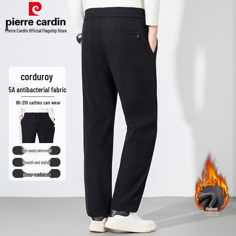 Pierre Cardin Men's Autumn/Winter Corduroy Straight-Leg Casual Pants