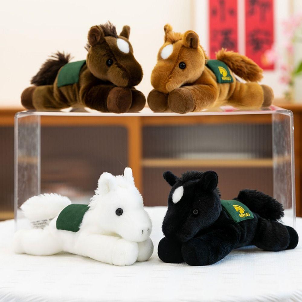 Simulation Horse Simulation Horse Plush Toys Plush Horned Sheep Plush Toys Kids Gift