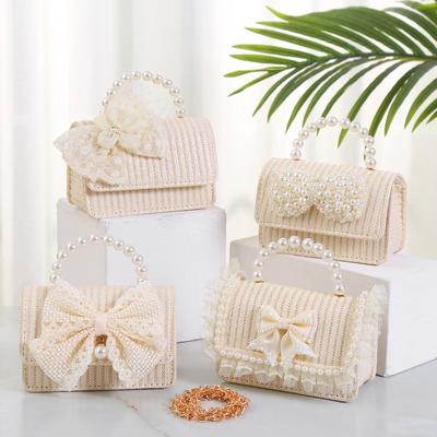 Simple Bowknot Straw Bag Messenger Portable Dual-purpose Holiday Photo Versatile Ladies Bag