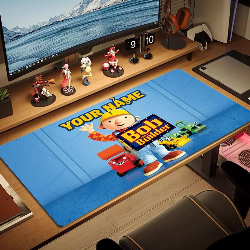 Tappetino Mouse Personalizzato Bob Aggiustatutto Grande Cuscino per Tavolo da Gioco Antiscivolo Laptop Tablet Mousepad Grande Tappetino XXL Mini PC Playmat Con Bordo bloccato_XIA