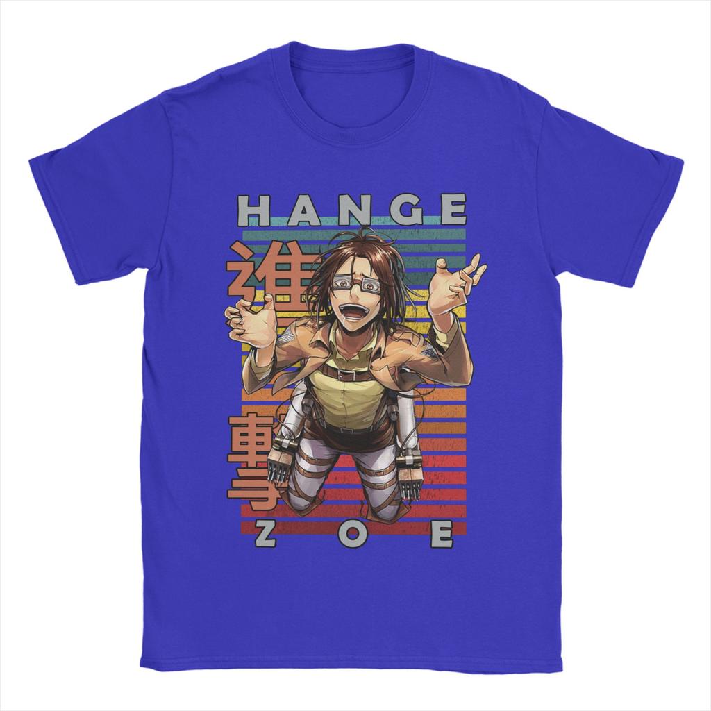 Men Hange Zoe Attack On Titan Snk Cool AOT T Shirt  Cotton Tops Awesome Short Sleeve Crew Neck Tees Printing T-Shirts