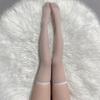 Sexy black stockings thin white silk long leg knee socks thigh stockings half pure lace fishnet stockings Sy