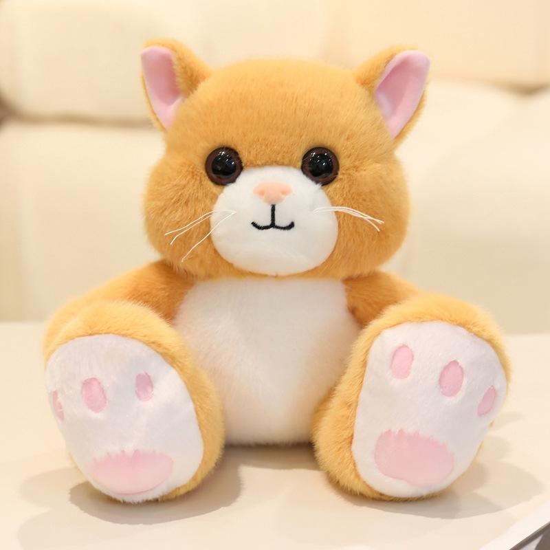 Cute Cute Little Animal Panda Cat Doll Plush Toy Elephant Rabbit Doll Children Soothing Doll