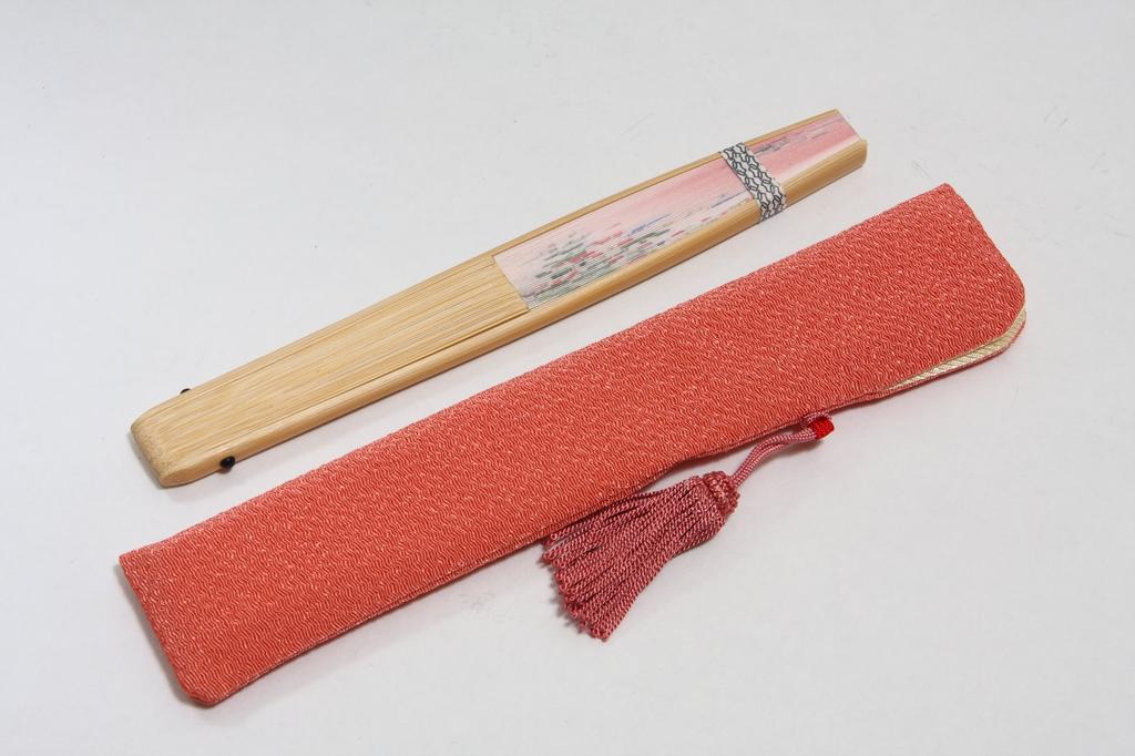 Folding Fan with Fan Gift Box Made in Japan [Hasegawa] Women's Case, Included, (Morning Glory)