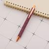 Presse Strass Rose Gold Kugelschreiber Luxus süße Hochzeit Metall Schreibwaren Schule Bürobedarf 4 Stück