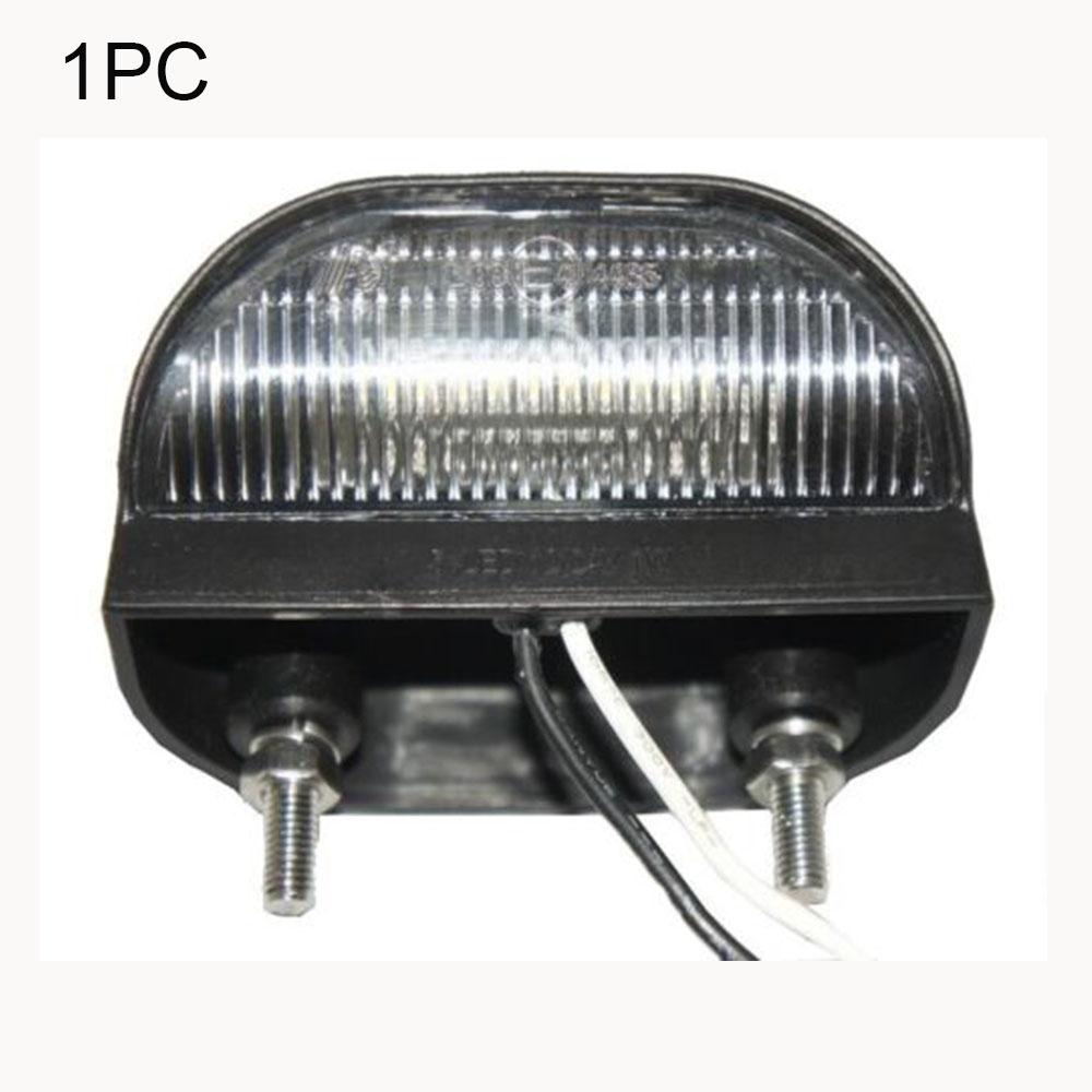 

Светодиодный задний фонарь номерного знака, лампа 12 В 24 В для автомобиля, грузовика, прицепа, велосипеда E4 1pc