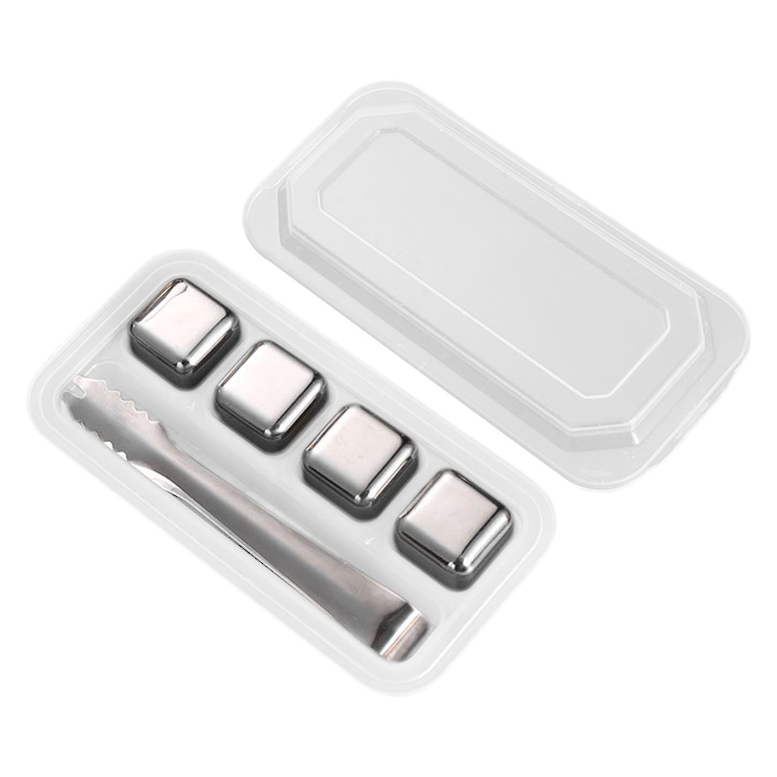 Stainless Steel Chilling Ice Cubes Whiskey Ice Rocks for Coffee Water Whisky