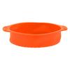 9in Round Silicone Cake Mold Pan NoStick Bread Baking Pan for Home Kitchen Bakery(Orange )