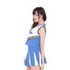 A&Tcollection Women's Cheerleader Uniform Cosplay Costume (Blue, Size M)