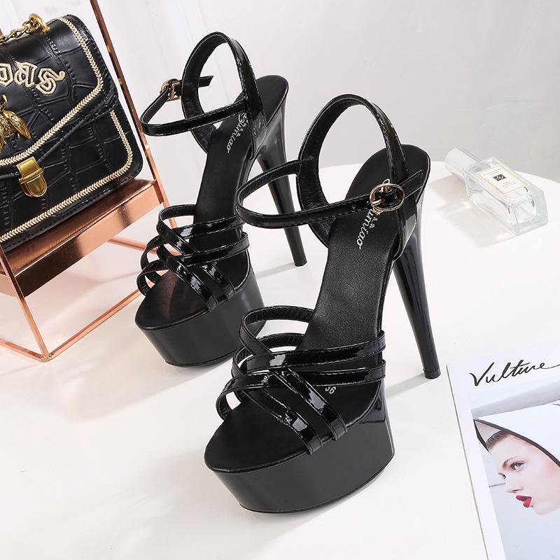 Talons hauts pour femmes: Sandales Stiletto à Plateforme pour Pole Dance pour Défilé T-Stage & Boîte de Nuit