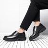 Men Height Increasing Elevator Shoes 8-10cm Inside Lift Leather Business Dress Shoes Summer Autumn Hollow Breathable