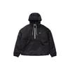 Logo Print Loose Hooded Jacket Men Jacket Black DR0839-010