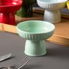 High-Value High-Footed Plate Household Snack Plate Fireplace Tea Dessert Bowl Creative Ice Cream Bowl Dessert Bowl