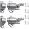 Bounce Door Latch 2pcs Automatic Door Latch Automatic Spring Latch Door Latch Bolt With Screws Door Latch For Bedroom Kitchen Cabinets (grey) - DD