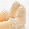 0 bis 3 Jahre Kleinkind Baby Mädchen Prinzessin Socken Frühling Herbst Kleidung Spitze Besatz Socken Babykleidung