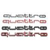 2026 Quattro Logo Emblem Badge Car 3D Stickers ABS Front Grill Lower Trim For Audi A4 A5 A6 A7 RS5 RS6 RS7 Q3 Car Accessories