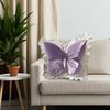 Butterfly Throw Pillow Plush Butterfly Pillow with Lace Ruffle Decorative Bedroom Cushion for Living Room Sofa Couch Bed Car