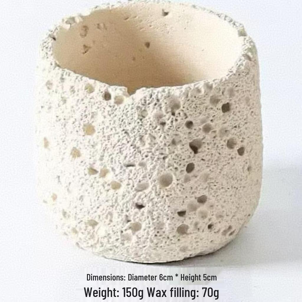 Cross-border Cement Texture Candle & Diffuser Cup - Decorative Aroma Container Ornament