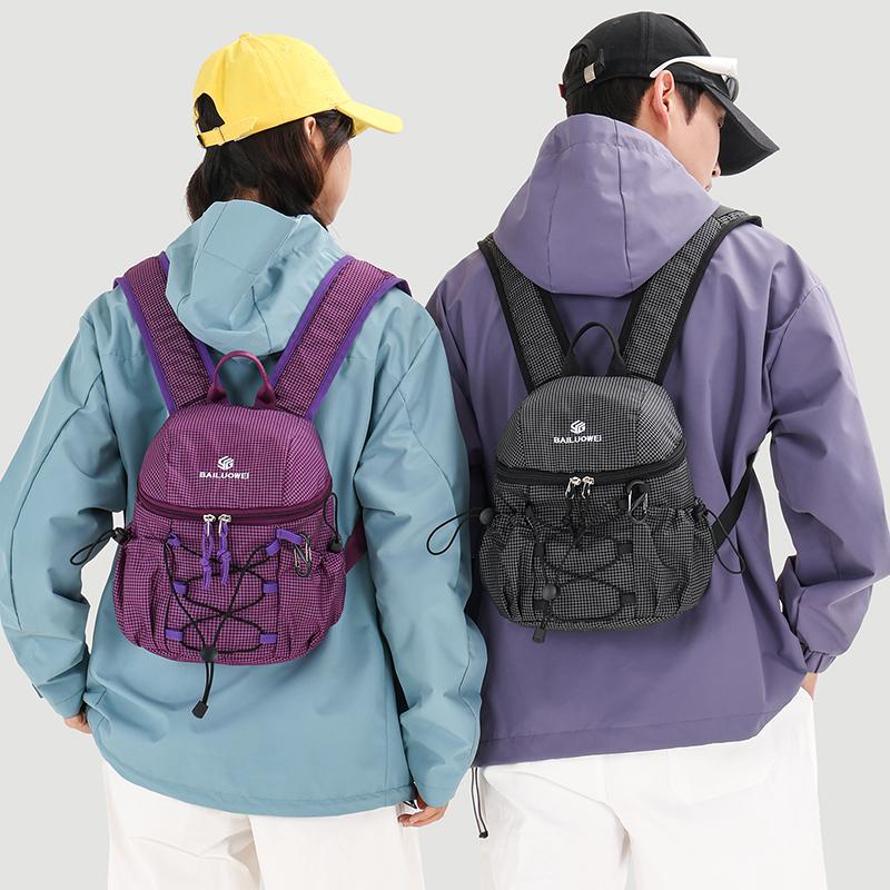 Unisex Nylon Backpack Casual Travel Daypack Outdoor Sports Bag for Hiking Camping