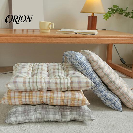 High Elastic Seat Cushion Plaid Chair with Ties, Soft Cozy Dining Pad, 16 Non-slip for Kitchen Chairs X Inch Pad Home Office Chair, Dormitory Portable
