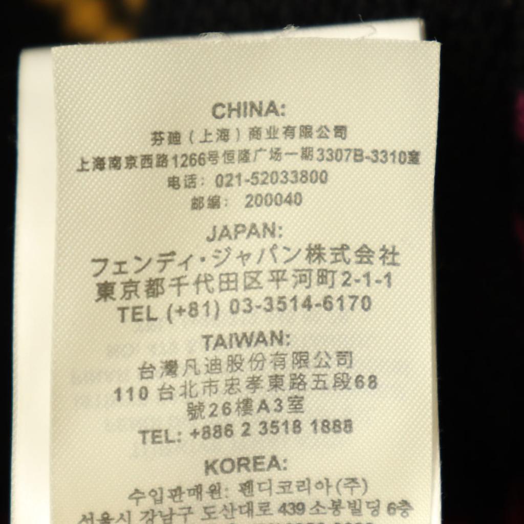 Fendi Made In Italy Overall Handle Long Sleeve Sweater 48 Knit Men's Used