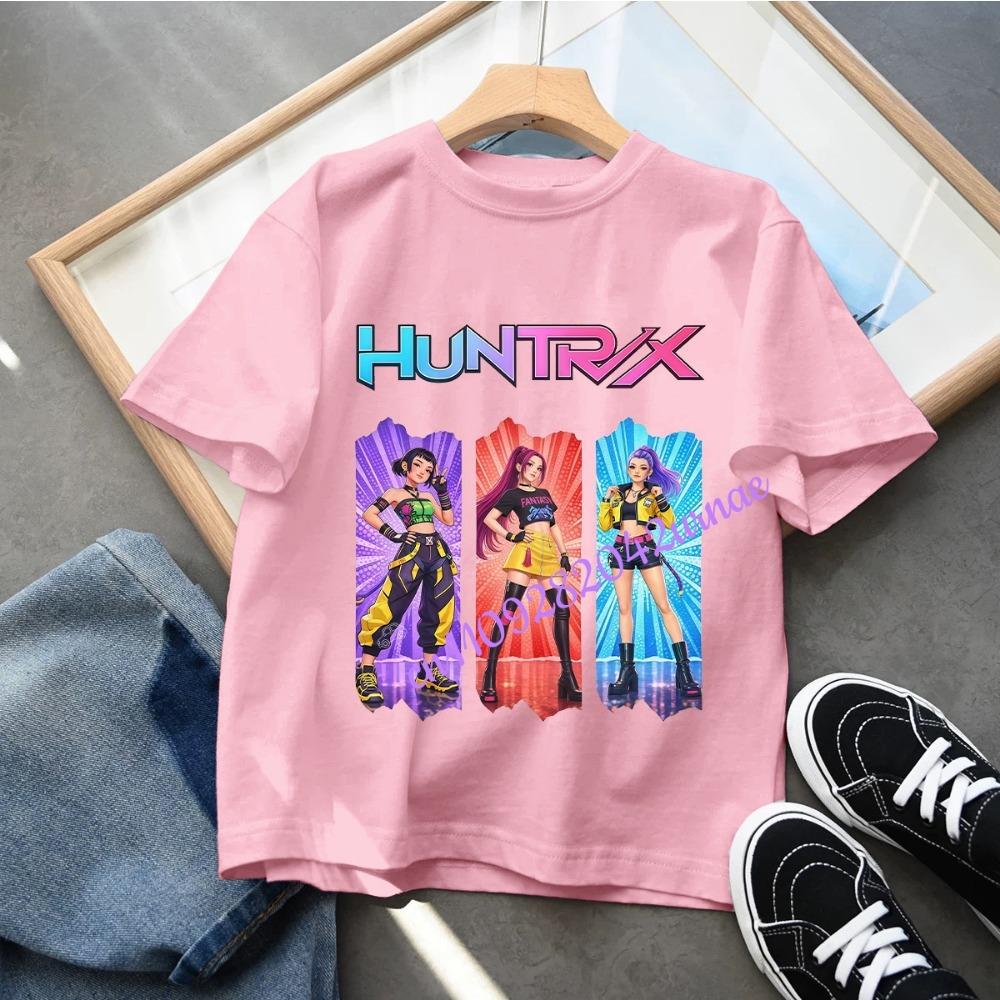 Baby Girls T Shirt Children's Clothing KPop Demon Hunters Fans Gifts Kids Clothes Fashion Casual Tops