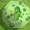 1pc Cucumber Character Pattern Umbrella Design Automatic Opening and Closing Umbrella, High-quality Travel Umbrella,  c1128001