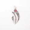 Natural Rhodolite Gemstone 925 Sterling Silver Jewelry Handmade Necklace Pendant PP-36-13