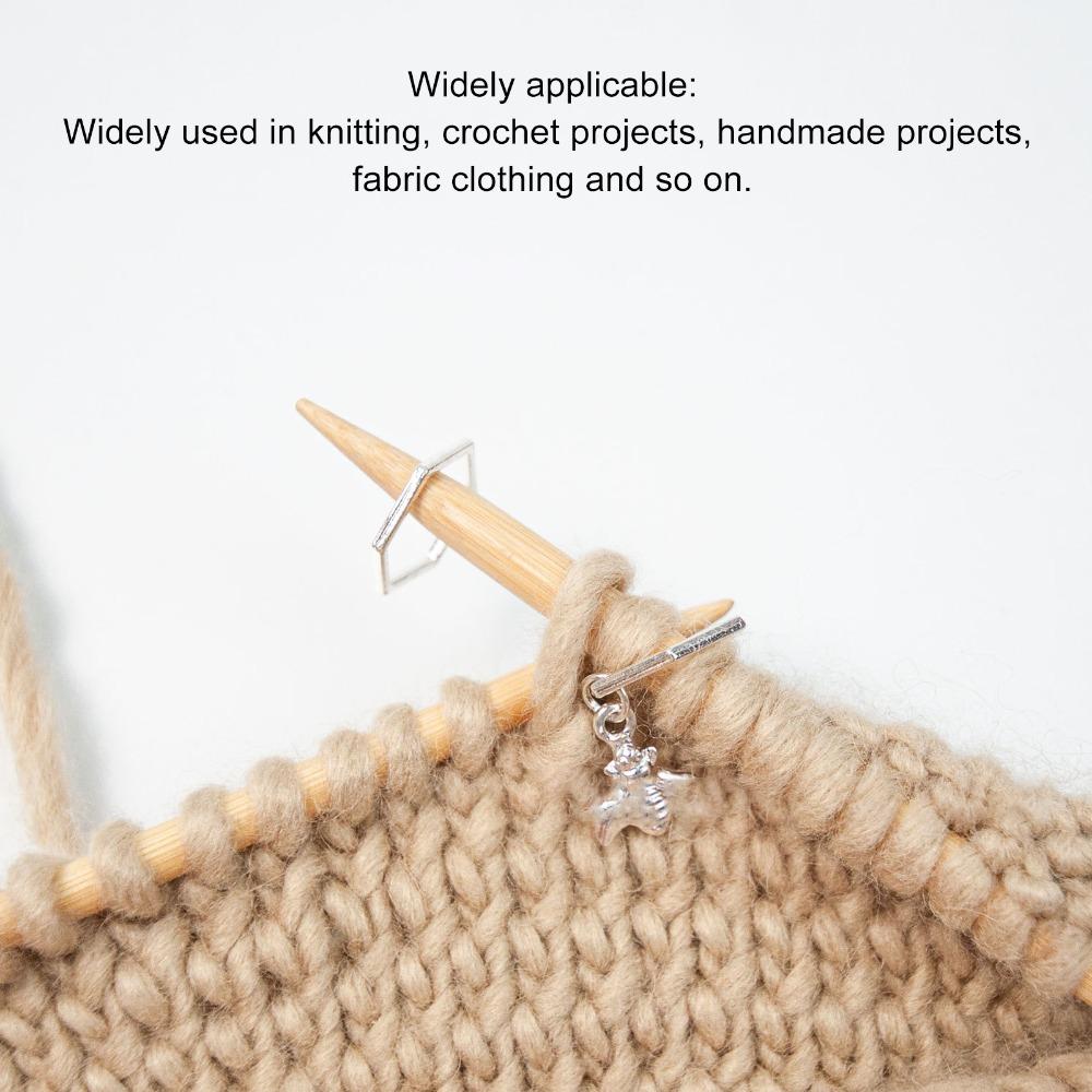 30Pcs Hexagonal Shape Knitting Stitch Markers Sewing Supplies For Beginners And Professionals