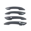 For Hyundai Sonata     ABS Chrome Carbon Fiber Black Car Door Handle Cover Trim Sticker Car Styling Accessories