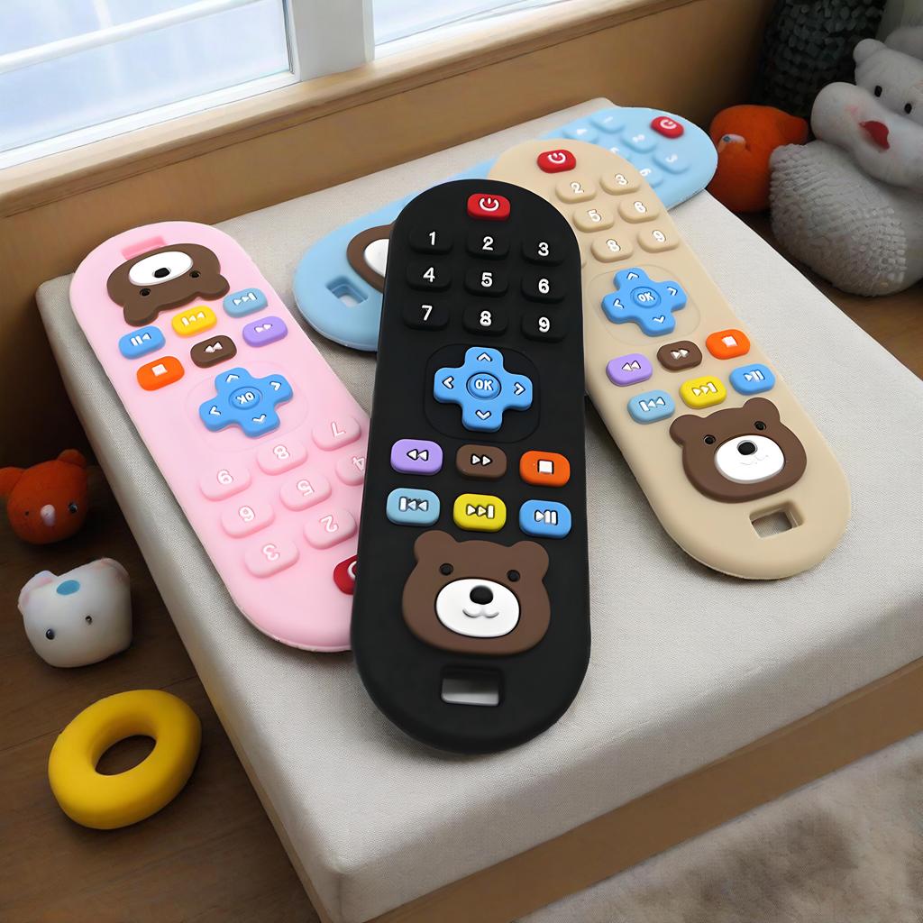 remote control teether children's toys sensory cute cartoon playthings for boys & girls presents