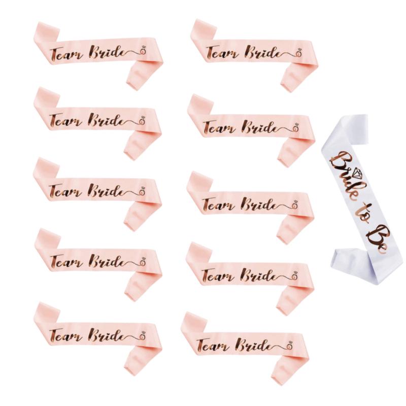 Team Bride Bachelorette Party Sashes