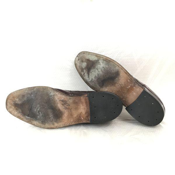 90s? USA Made/BOSTONIAN/Goodyear Welt Leather Full Brogue Wingtip Shoes/10.5D/28.0-28.5/Brown/(USED)