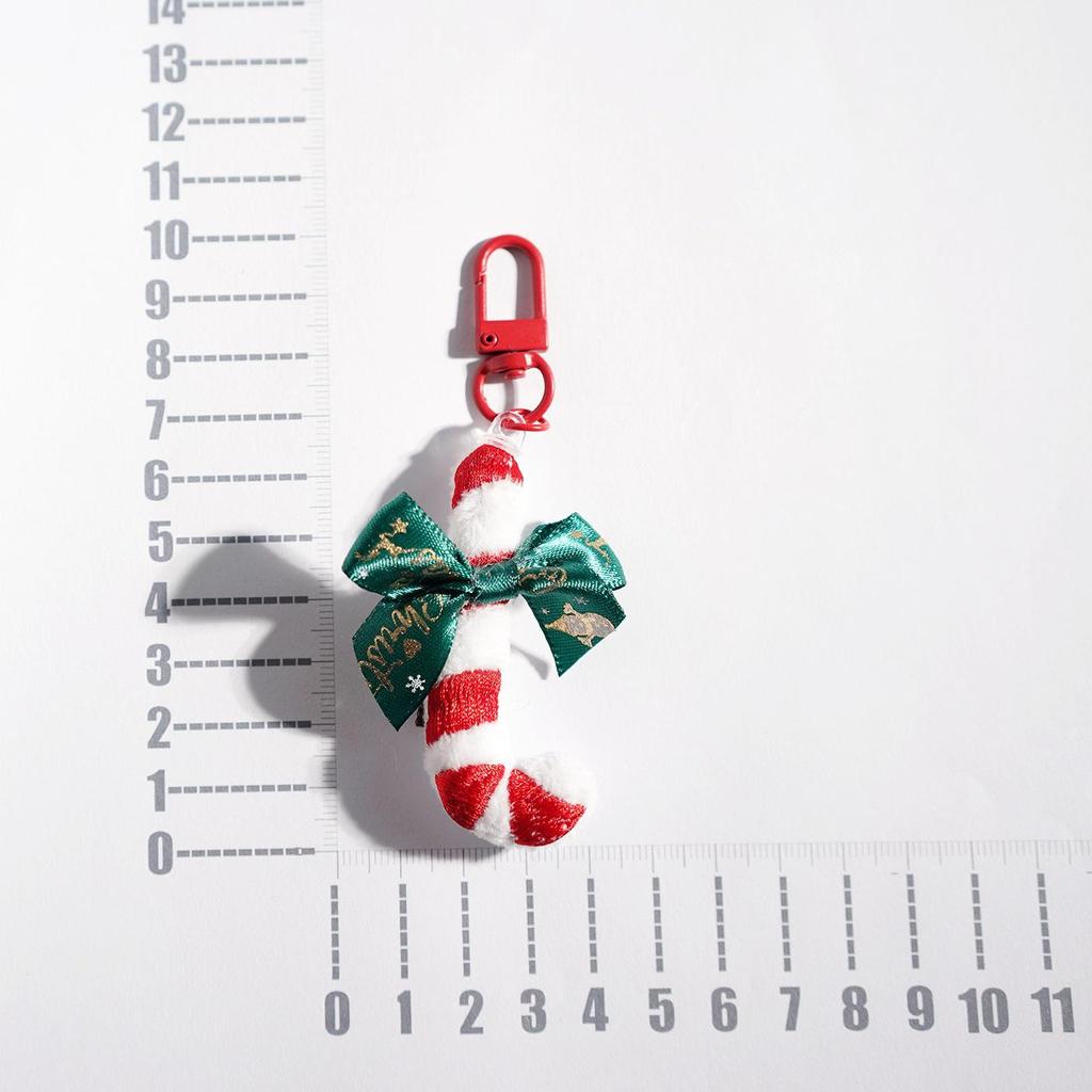Cartoon Animal Plush Christmas Keychain Pendant Gift Charm for Bags and Cars