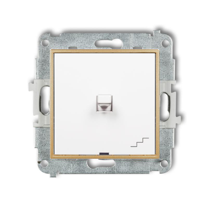 Switch module without frame staircase usa karlik mini color white/gold