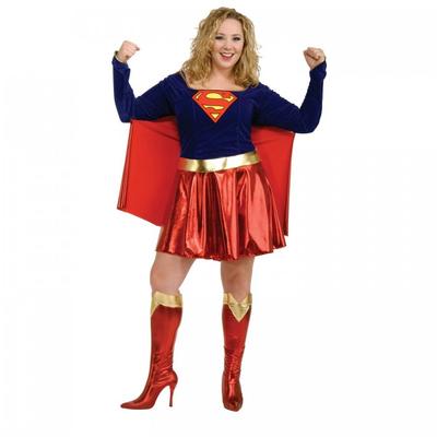 Supergirl Womens/Ladies Plus Suit