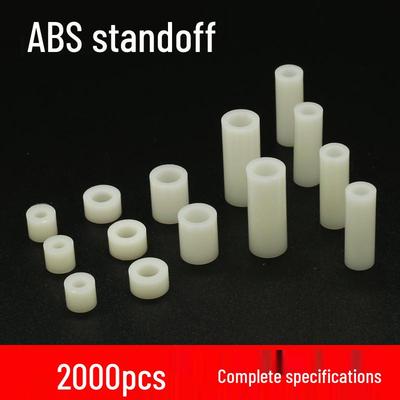 Garnitură Distanțier Nylon M6: Stâlp Izolant Direct, Manșon ABS și Șaibă de Suport.
