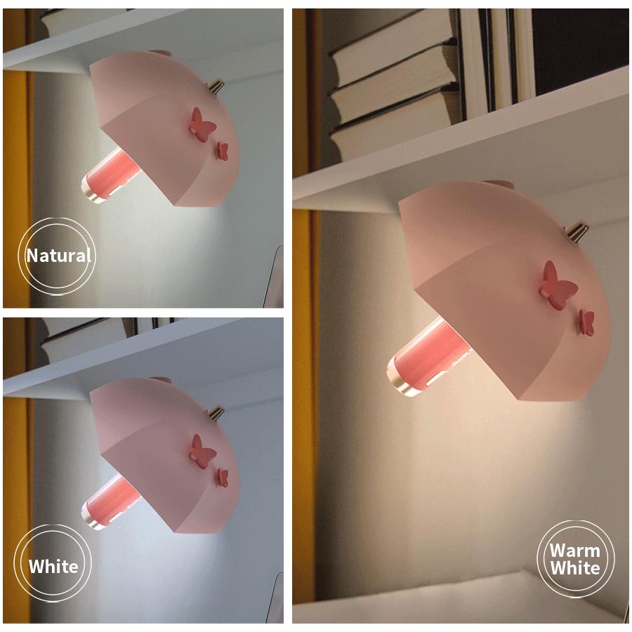 Paraguas Mini luz nocturna Usb recargable estudio lectura libro luz linterna portátil lámpara de noche pegatina magnética lámpara de escritorio
